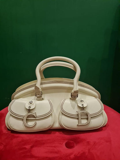 Vintage Dior Détective leather handbag