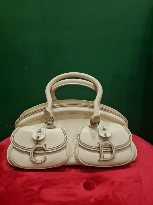 Vintage Dior Détective leather handbag