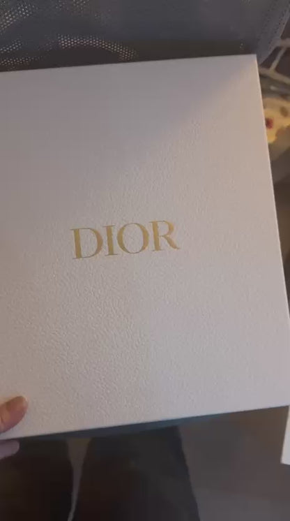 Dior Rose Nude Calfskin Logo Sandals - 37
